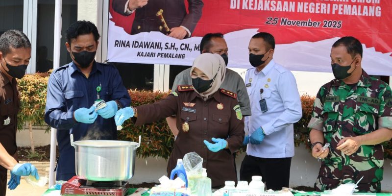 Kejari Pemalang Musnahkan Barang Rampasan dari 41 Perkara yang Sudah Inkrah