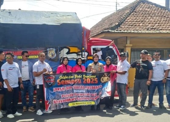 POLSEK Purwosari Salurkan Dua Truk Bantuan Untuk Korban Erupsi Semeru 2025