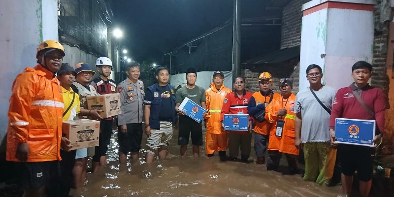 Ratusan Rumah di Winongan Tergenang Banjir, Polsek Winongan Bergerak Cepat