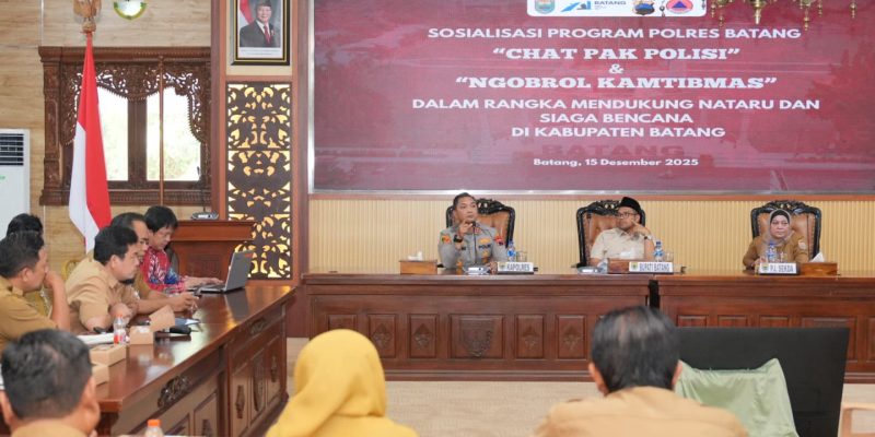 Jelang Nataru, Polres Batang Luncurkan Chat “Pak Polisi” dan “Ngobrol Kamtibmas”