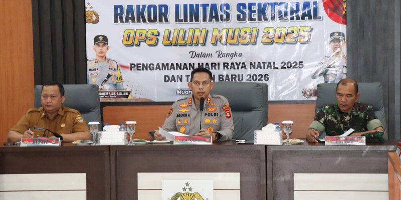 Jelang Nataru, Kapolres Musi Rawas Bersama Forkopimda Gelar Rakor Lintas Sektoral Ops Lilin 2025