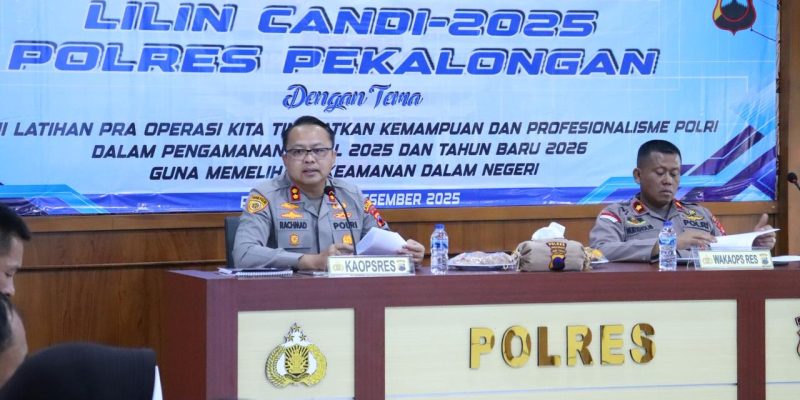 Persiapan Matang! Kapolres Pekalongan Pimpin Lat Pra Ops Lilin Candi 2025, Gereja dan Wisata Jadi Fokus Utama
