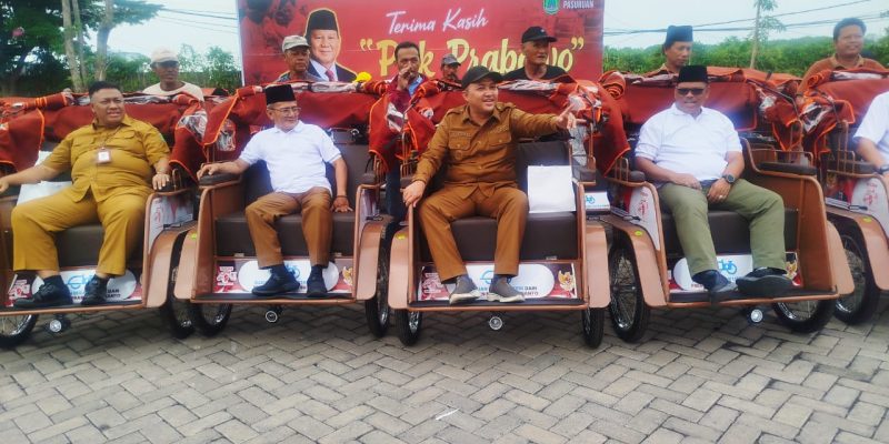 Program Becak Listrik Presiden Prabowo Mulai Di Salurkan Oleh Bupati Pasuruan