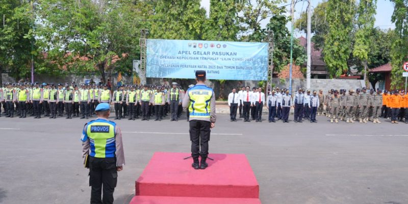 Polres Batang Gelar Operasi Lilin Candi 2025, Ratusan Personel Disiagakan Jelang Nataru