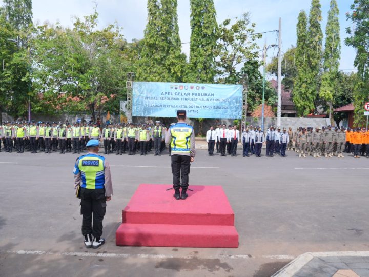 Polres Batang Gelar Operasi Lilin Candi 2025, Ratusan Personel Disiagakan Jelang Nataru