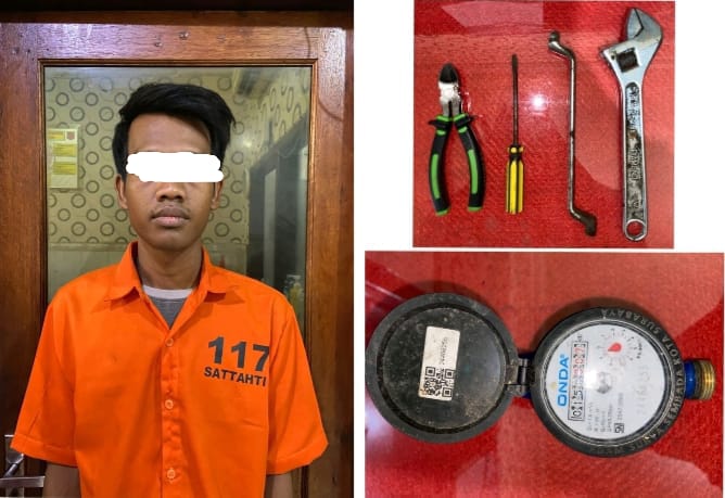 Gerak Cepat Polsek Semampir Amankan Pelaku Pencurian Meteran PDAM