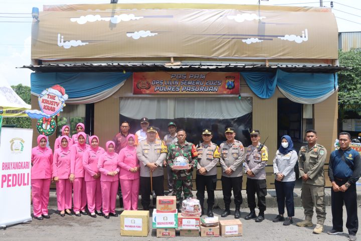 Kapolres Pasuruan Kunjungi Pos Pam : Tingkatkan Keamanan dan Pelayanan Humanis Hadapi Libur Nataru
