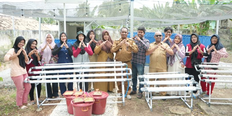 Perkuat Ketahanan Pangan di Kelurahan Air Gading PT. Semen Baturaja (Persero) tbk, Luncurkan dan  Kembangkan Program Hidroponik
