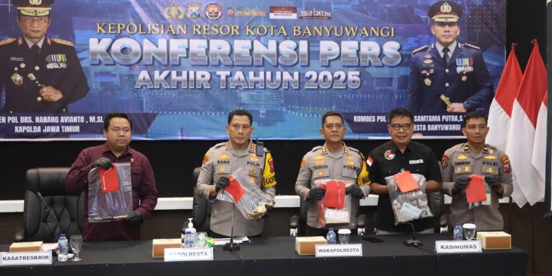 Polresta Banyuwangi Selesaikan 1.281 Perkara Sepanjang Tahun 2025