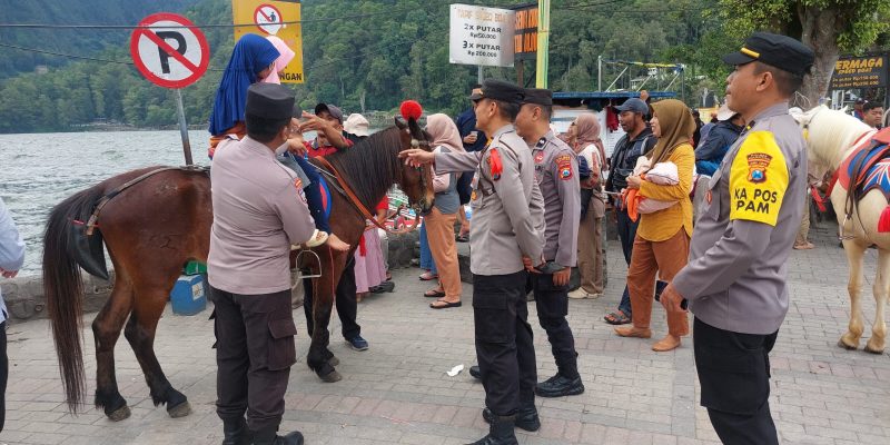 Libur Nataru Polres Magetan Tingkatkan Patroli di Wisata Telaga Sarangan