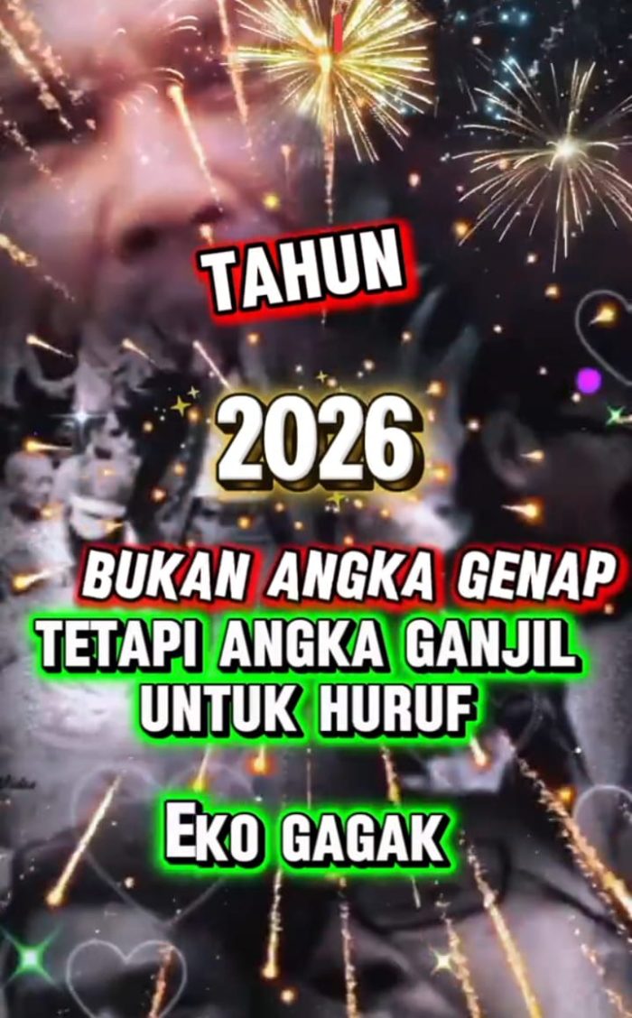Eko Gagak : Tahun Baru 2026 Bukan Sekadar Angka, Refleksi atas Realitas dan Tantangan Bangsa