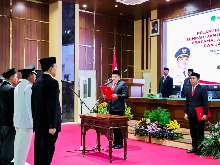 Bupati Pasuruan  Lantik 297 Pejabat Eselon II, III dan IV Pemerintah Kabupaten Pasuruan