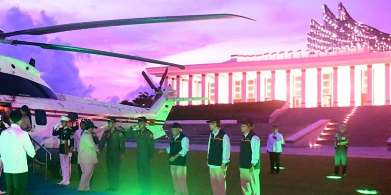 Presiden Prabowo Tiba di IKN, Tinjau Progres Pembangunan
