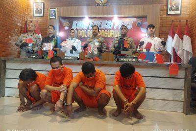 Unit Reskrim Polsek Gempol Bongkar Jaringan Peredaran Uang Palsu, Empat Pelaku Ditangkap