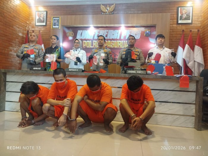 Unit Reskrim Polsek Gempol Bongkar Jaringan Peredaran Uang Palsu, Empat Pelaku Ditangkap