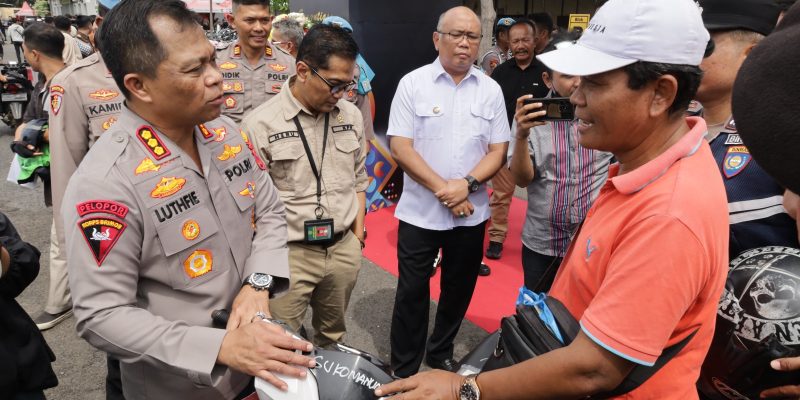 Bazar Ranmor Polrestabes Surabaya Bikin Senyum Sumringah Korban Curanmor