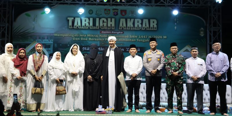 Semangat Huma Betang Selimuti Tabligh Akbar Isra Miraj 1447 H di Polda Kalteng