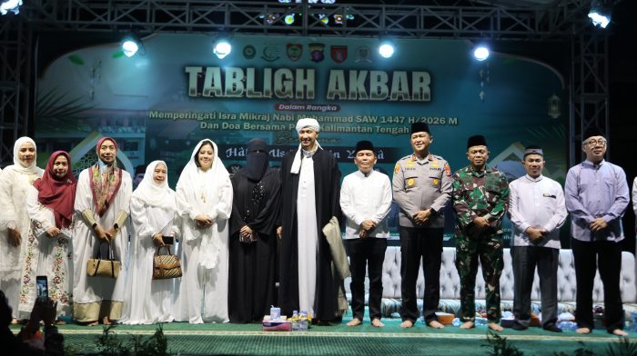 Semangat Huma Betang Selimuti Tabligh Akbar Isra Miraj 1447 H di Polda Kalteng