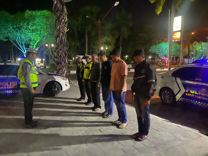 Satlantas Polresta Palangka Raya Amankan 30 Kendaraan Berknalpot Tidak Standar Antisipasi Balap Liar