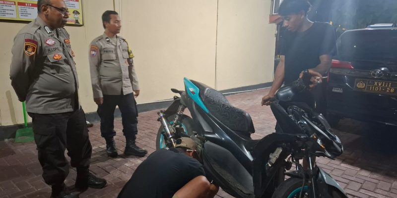Polsek Bukit Batu Tindak Tegas Pengguna Knalpot Brong Karena Resahkan Warga
