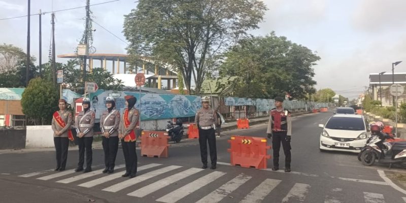Satlantas Polresta Palangka Raya Pastikan Kegiatan CFD Berjalan Aman dan Lancar