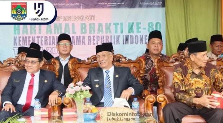 Wakil Wali Kota Lubuk Linggau Pimpin Upacara HAB ke-80 Kementerian Agama