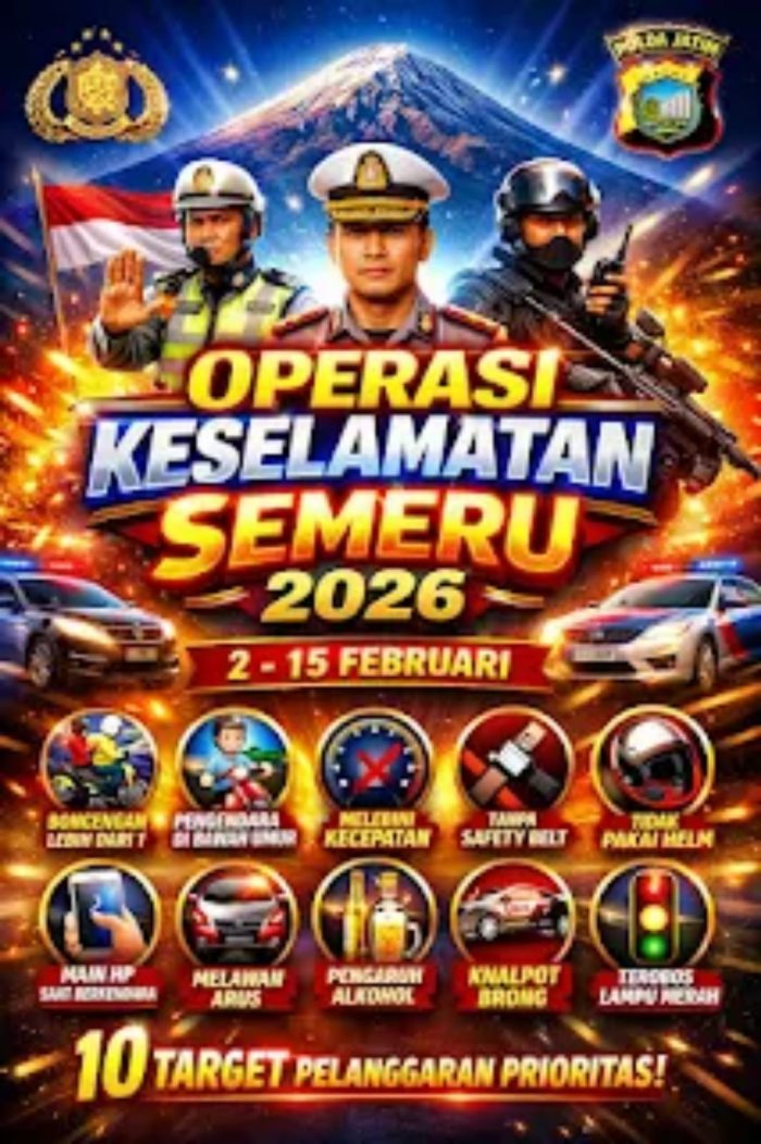 Operasi Keselamatan Semeru 2026 Dimulai: Prioritas Bidik 10 Pelanggaran Demi Tekan Angka Kecelakaan