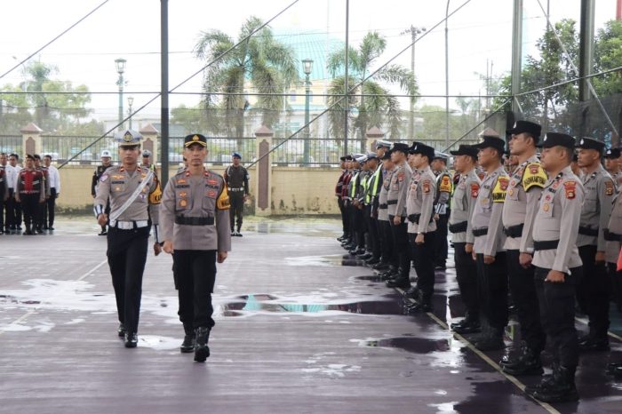 Wakapolres Musi Rawas Pimpin Apel Gelar Pasukan Operasi Keselamatan Musi 2026, Kasat Lantas : Cegah Kemacetan