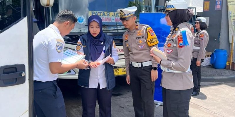 Polresta Malang Kota Ops Keselamatan Semeru 2026 Gelar Check Ramp Bus