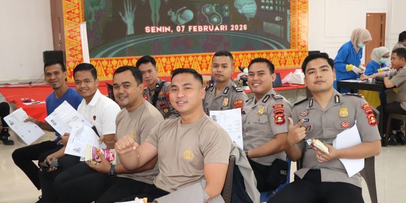 Ratusan Personel Polres Musi Rawas Ikuti Pemeriksaan Kesehatan Berkala Polda Sumsel Tahun 2026