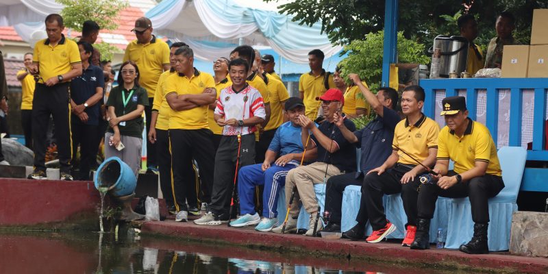 Polda Kalteng Gelar Silaturahmi dan Lomba Mancing Bersama Insan Pers