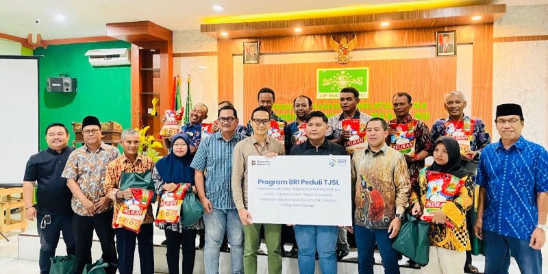 Wujud TJSL, BRI Sidoarjo Gandeng Yayasan Kamil Peduli Salurkan 2.000 Paket Sembako