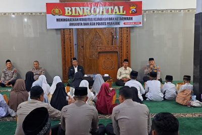 Dalam Menyambut Ramadhan, Polres Nganjuk Teguhkan Nilai Humanis dan Pengabdian Melalui Binrohtal