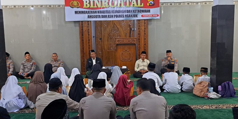 Dalam Menyambut Ramadhan, Polres Nganjuk Teguhkan Nilai Humanis dan Pengabdian Melalui Binrohtal
