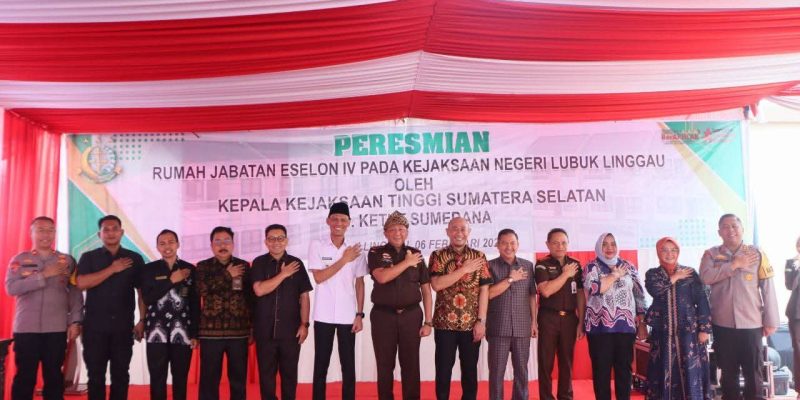 Wali Kota Lubuk Linggau-Wabup Muratara Hadiri Peresmian Rumah Jabatan Eselon IV Kejari Lubuk Linggau