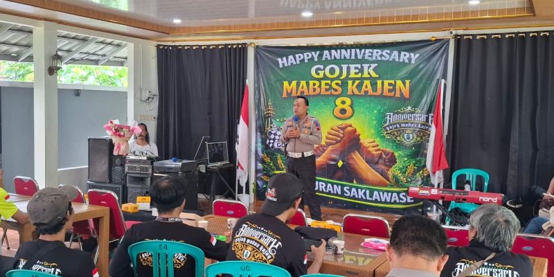 Edukasi Driver Ojol di Hari Jadi ke-8, Satlantas Polres Pekalongan Gaungkan Pesan Keselamatan Candi 2026