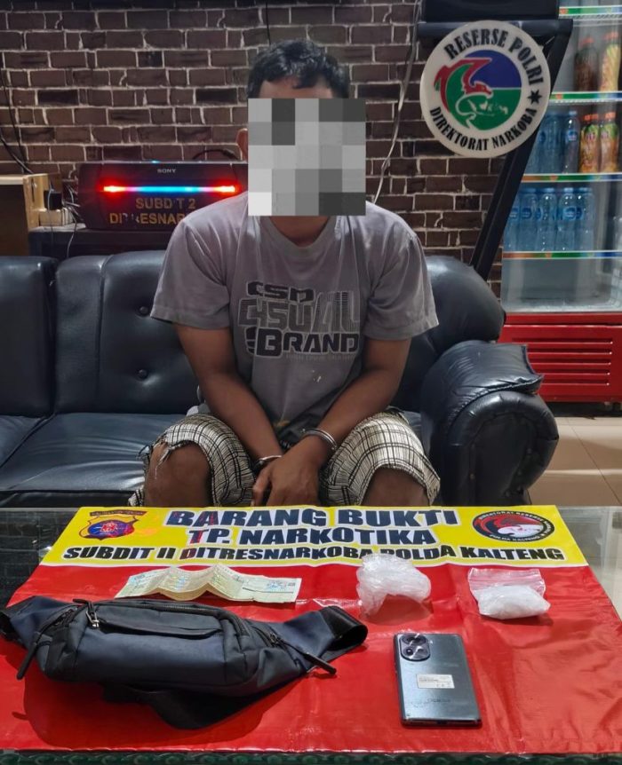 Edarkan 50 Gram Sabu, Pria Asal Sampit Berhasil Diamankan Ditresnarkoba Polda Kalteng
