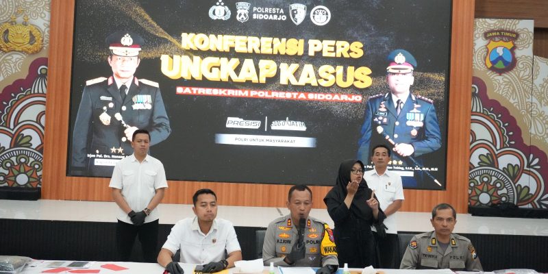Polresta Sidoarjo Amankan Tiga Tersangka Penipuan Modus Minta Tolong