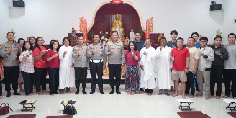 Pastikan Ibadah Imlek Berjalan Aman, Kapolda Kalteng Sambangi Vihara Avalokitesvara Budhayana