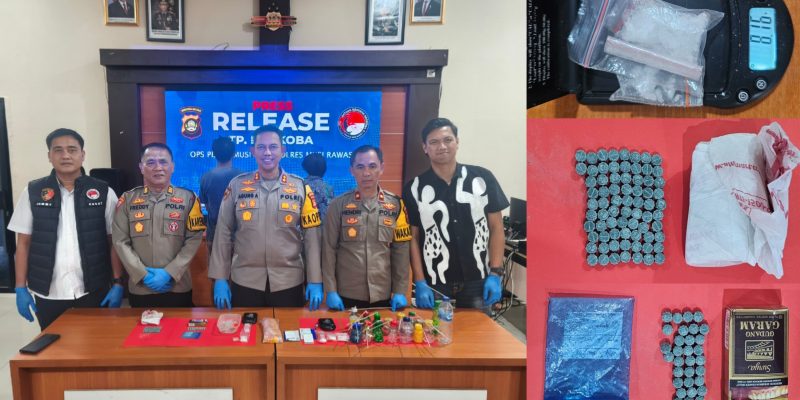 Kapolres Musi Rawas Amankan Pelaku Narkotika di Desa Tanah Periuk