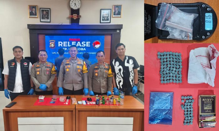 Kapolres Musi Rawas Amankan Pelaku Narkotika di Desa Tanah Periuk