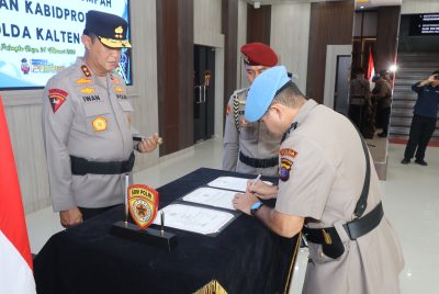 Kombes Pol Rudi Asriman, Alumni Akpol 2000 Resmi Jabat Kabidpropam Polda Kalteng