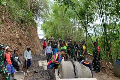 Tim Wasev Tinjau Langsung Sasaran TMMD 127 Kodim Wonogiri Desa Kembang