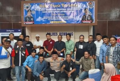 Polres Rembang Gelar Buka Puasa Bersama Insan Pers dan Santuni Anak Yatim