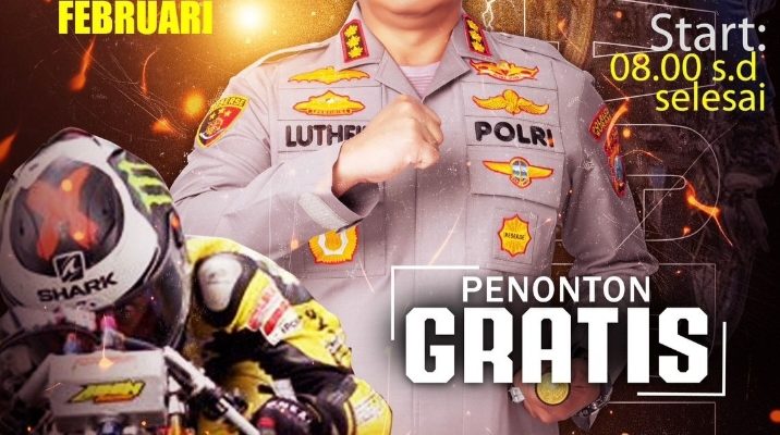 Ajang King of Drag Bike Kapolrestabes Surabaya Cup 2026, Nonton Gratis di GBT Surabaya