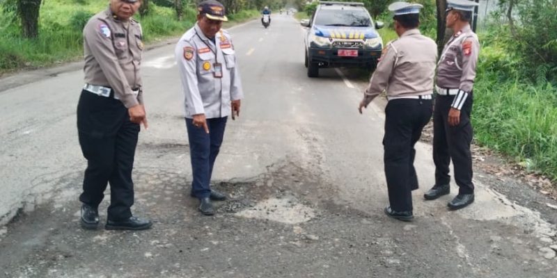 Ops Keselamatan Telabang 2026, Satlantas Polresta Palangka Raya Cek Prasarana Jalan