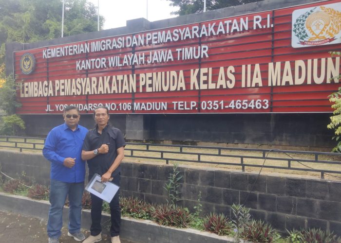 Ketua DPC PWDPI Sidoarjo Kunjungi Lapas Pemuda Kelas IIA Madiun, Tegas Pentingnya Pembinaan Humanis