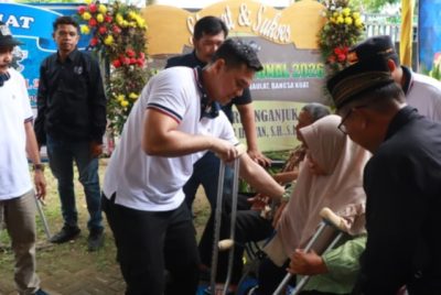 Polres Nganjuk dan PWI Satukan Langkah, Salurkan Kursi Roda dan Sembako Di HPN ke 80 tahun 2026