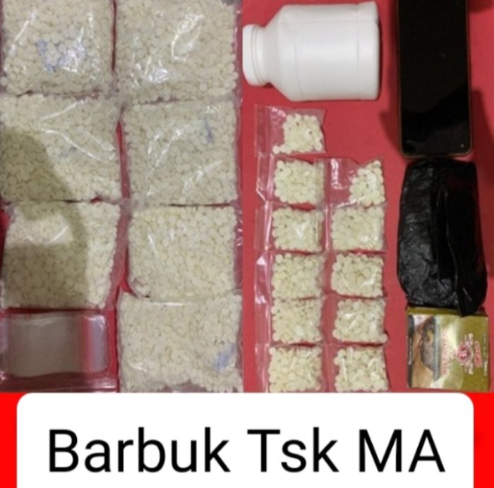 Gerak Cepat Polres Nganjuk Amankan Pengedar, 7.650 Pil Dobel L Disita di Baron