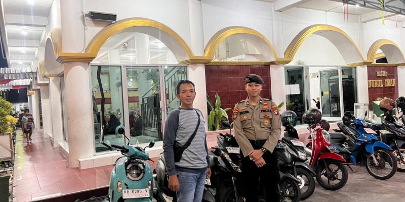 Polresta Palangka Raya Amankan Masjid Nurul Iman Saat Ibadah Taraweh